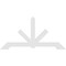 Ekena Millwork Vanguard Architectural Grade PVC Gable Bracket, 96"W x 48"H x 2"D x 6"F, 12/12 Pitch GBP096X48X0206VAN00 - alternate 4